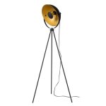 ALVARO FLOOR LAMP 1XE27 IP20 BLACK/GOLD