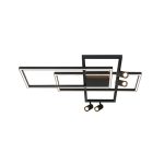 CEILING L. WITH SPOTS 32W+4X5W 3000K IP20 SANDY BLACK
