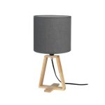 $NUTS TABLE LAMP E27 IP20 WOOD/GREY SHADE