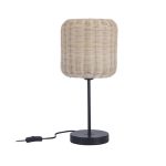 $CORTIC TABLE LAMP E27 IP20 NATURAL RATTAN/BLACK