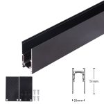 MAGNETIC TRACK SURFACE 48V 2M BLACK