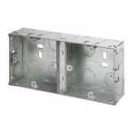 METAL BOX 1GANG+1GANG 35MM 7.2X15.7CM