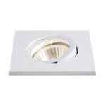 RECESSED SQUARE SPOT ADJUST GU10 IP20 WH